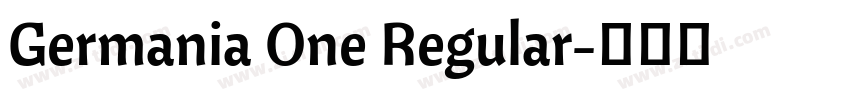 Germania One Regular字体转换